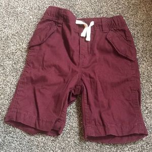 Boys cargo wine shorts